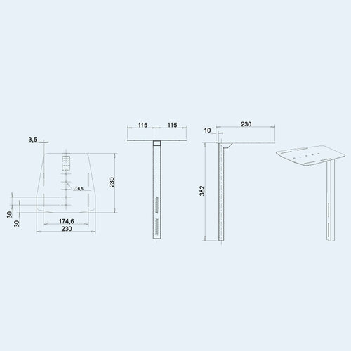 OMB BIG TROLLEY SHELF CAMERA (black) - Полка для камеры