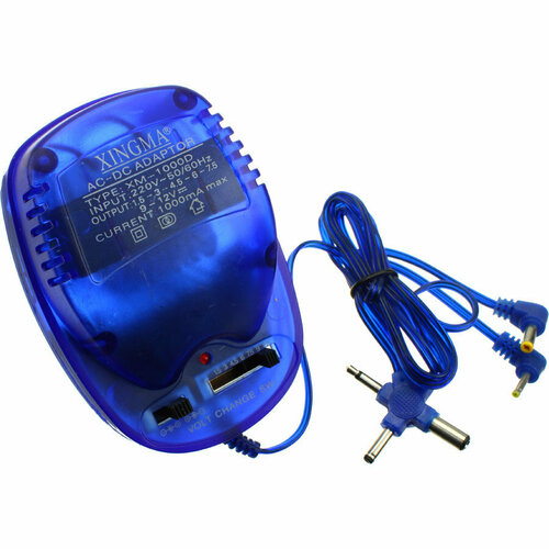 Блок питания 1А универсальный 15-12В нестабилизированный 7насадок XM1000D Xingma 89200₽