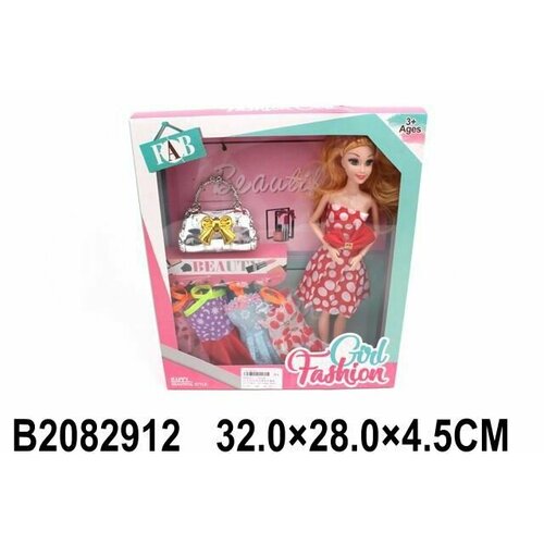 Кукла 2128B с набором платьев и аксесc. китайская игрушка1 кукла 8021а1 с набором платьев и аксесc в кор