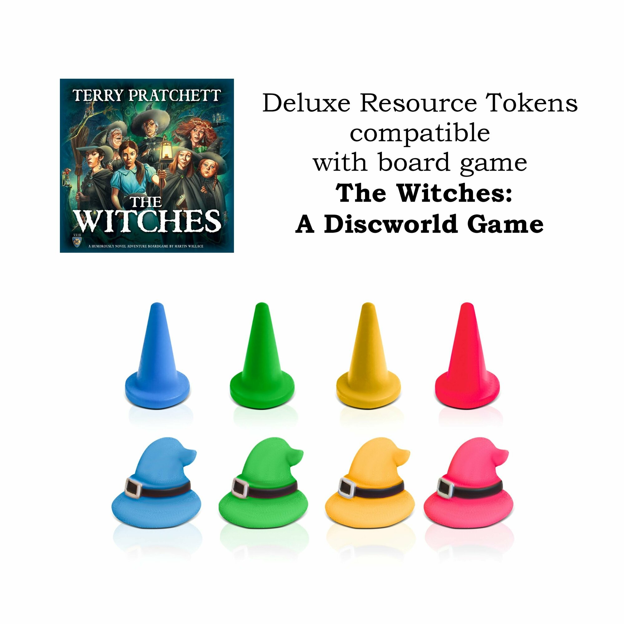 Набор маркеров игрока совместимый с The Witches: A Discworld Game (Ведьмы. Плоский мир)