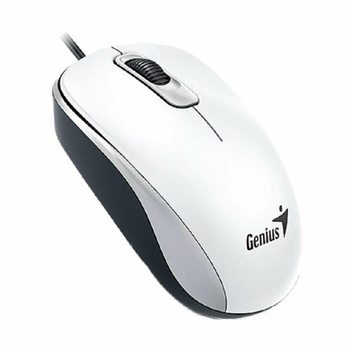 Комплект 5 штук Мышь компьютерная Genius DX-110 USB оптическая 1000 DPI 15m белый 557800₽