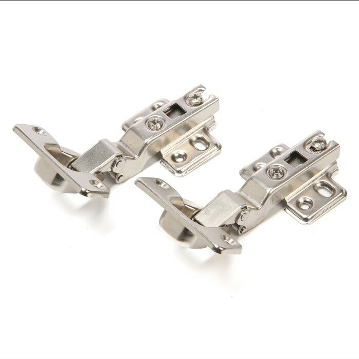 фото Петля мебельная накладная 45 градусов тундра, без доводчика (2 шт)