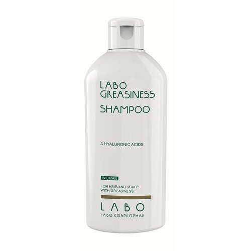 Балансирующий шампунь для жирных волос и кожи головы Labo Cosprophar Greasiness Shampoo 3 Hyaluronic Acids Woman