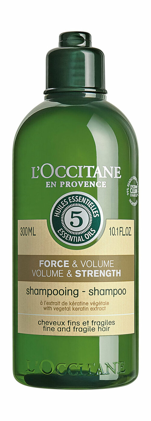 Питательный шампунь для объема волос LOccitane Volume & Strength Shampoo