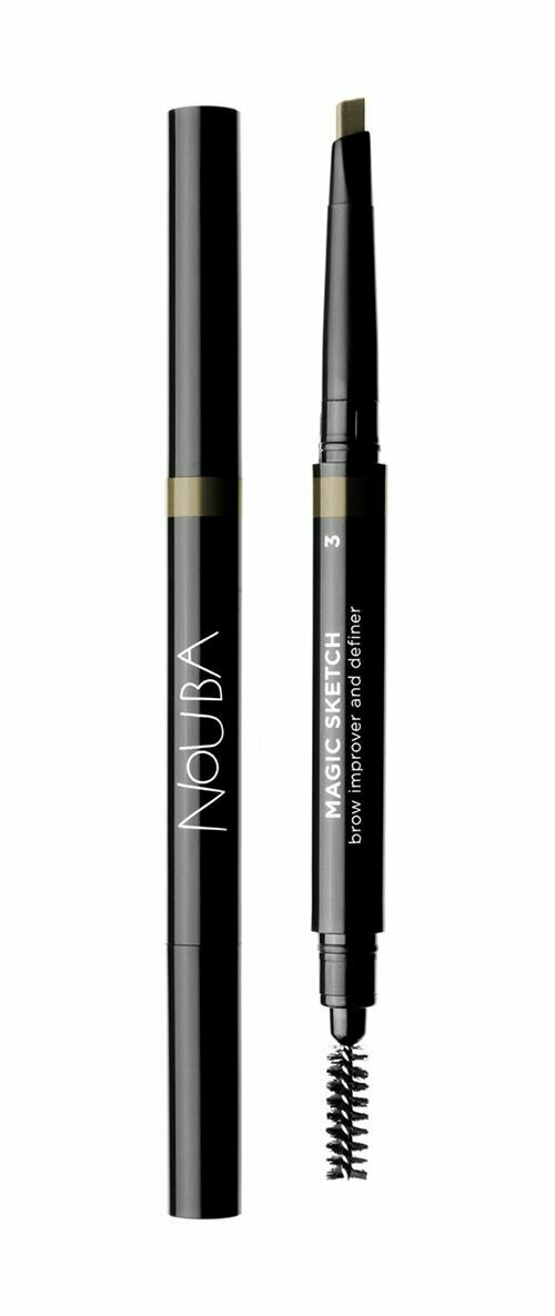 Автоматический карандаш для бровей 3 шатен Nouba Magic Sketch Brow Pencil