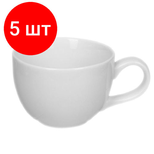Комплект 5 штук, Чашка чайная 180мл 85х60мм Corone Simplice фк089
