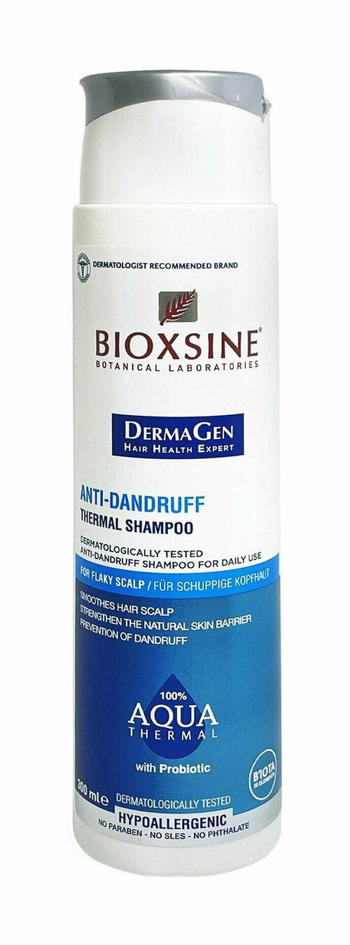 Термальный шампунь против перхоти и шелушения Bioxsine Aqua Anti Dandruff Thermal Shampoo