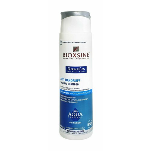 Термальный шампунь против перхоти и шелушения Bioxsine Aqua Anti Dandruff Thermal Shampoo шампунь для волос bioxsine aqua thermal sensitive shampoo 300