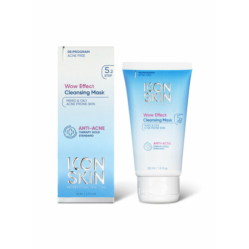 Очищающая маска для проблемной кожи лица Icon Skin Re Program Wow Effect Cleansing Mask