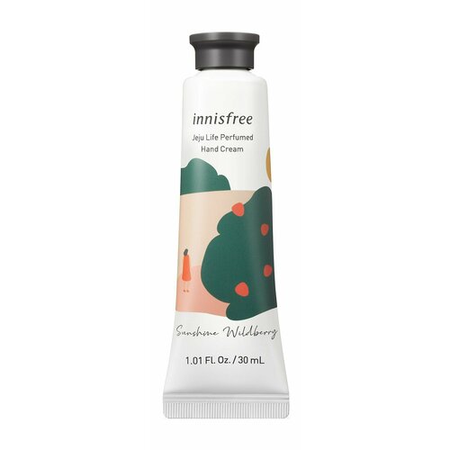 Парфюмированный крем для рук с ароматом лесной малины Innisfree Jeju Life Perfumed Hand Cream Sunshine Wildberry парфюмированный крем для рук innisfree jeju life perfumed hand cream yuja tea