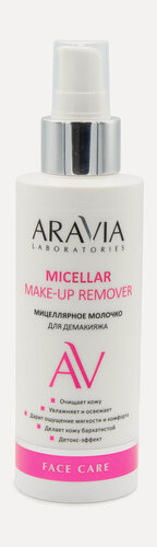 Изображение товара ARAVIA LABORATORIES Мицеллярное молочко для демакияжа очищающее Micellar Make-up Remover, 150 мл