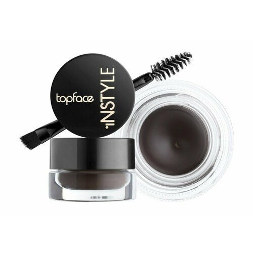 topface гель для бровей instyle eyebrow gel водостойкий с кисточкой 3 5 г 07 granite Водостойкий гель-помадка для бровей 5 Coffee Topface Instyle Gel Eyeliner