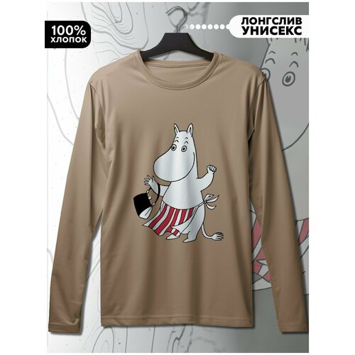 фото Лонгслив hypnotica, размер s, бежевый