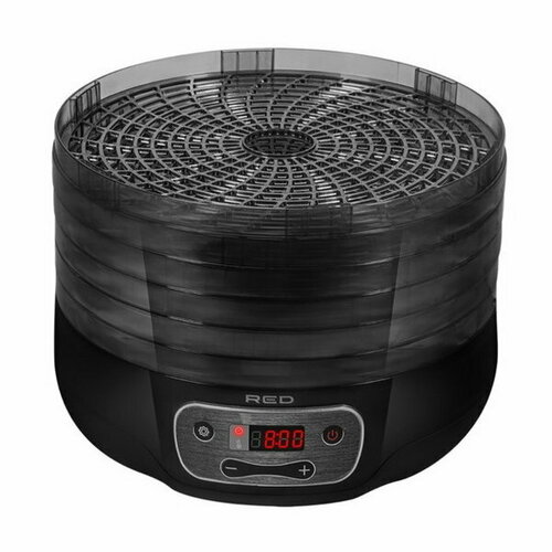 Сушилка для овощей и фруктов RFD-0121 250 Вт 5 ярусов чёрная 990100₽