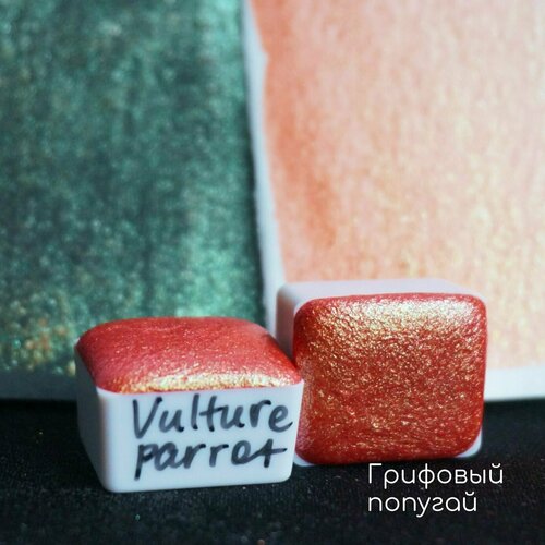 Акварель Tintura блестящая хамелеон Грифовый попугай - Vulture parrot, полукювета