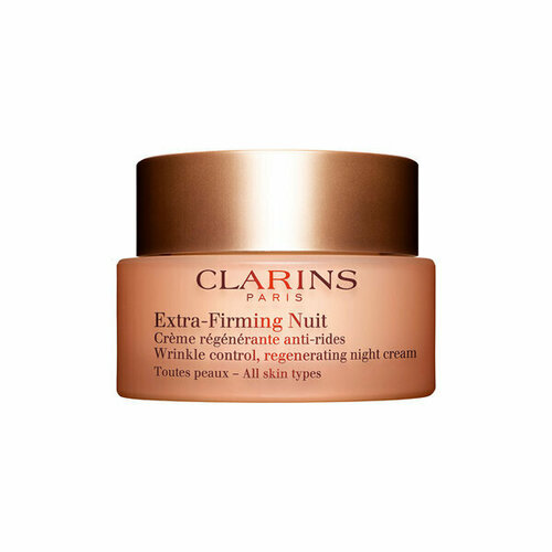 Регенерирующий ночной крем против морщин для любого типа кожи Clarins Extra-Firming All Skin Types Night Cream укрепляющий флюид clarins extra firming