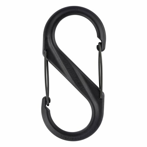 фото Карабин пластиковый nite ize s-biner plastic double-gated carabiner #8 - черный