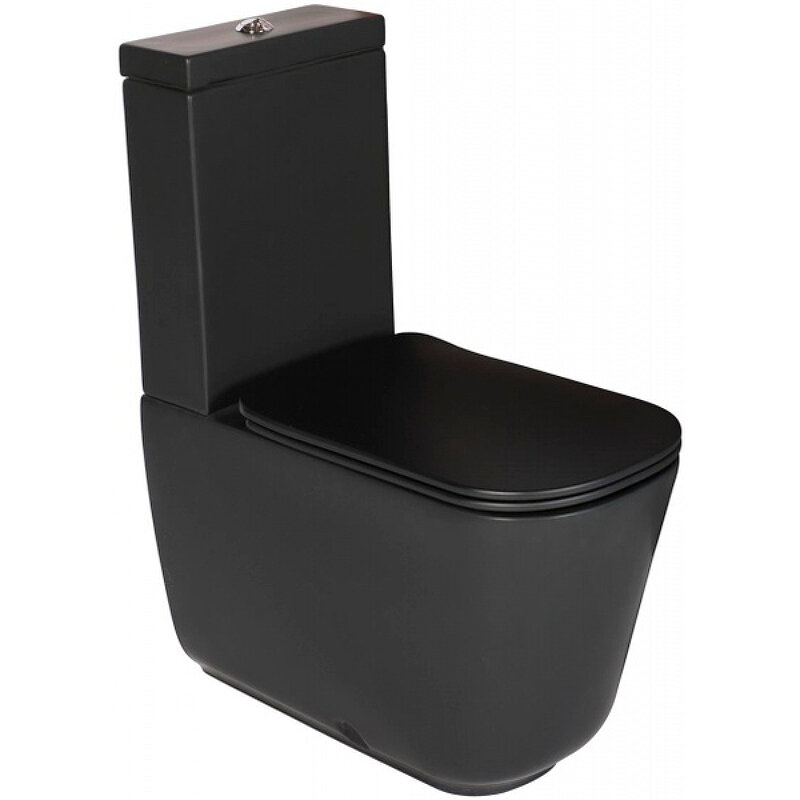 фото Унитаз напольный Kerasan Tribeca моноблок c креплением WB5N 511731 Nero matt