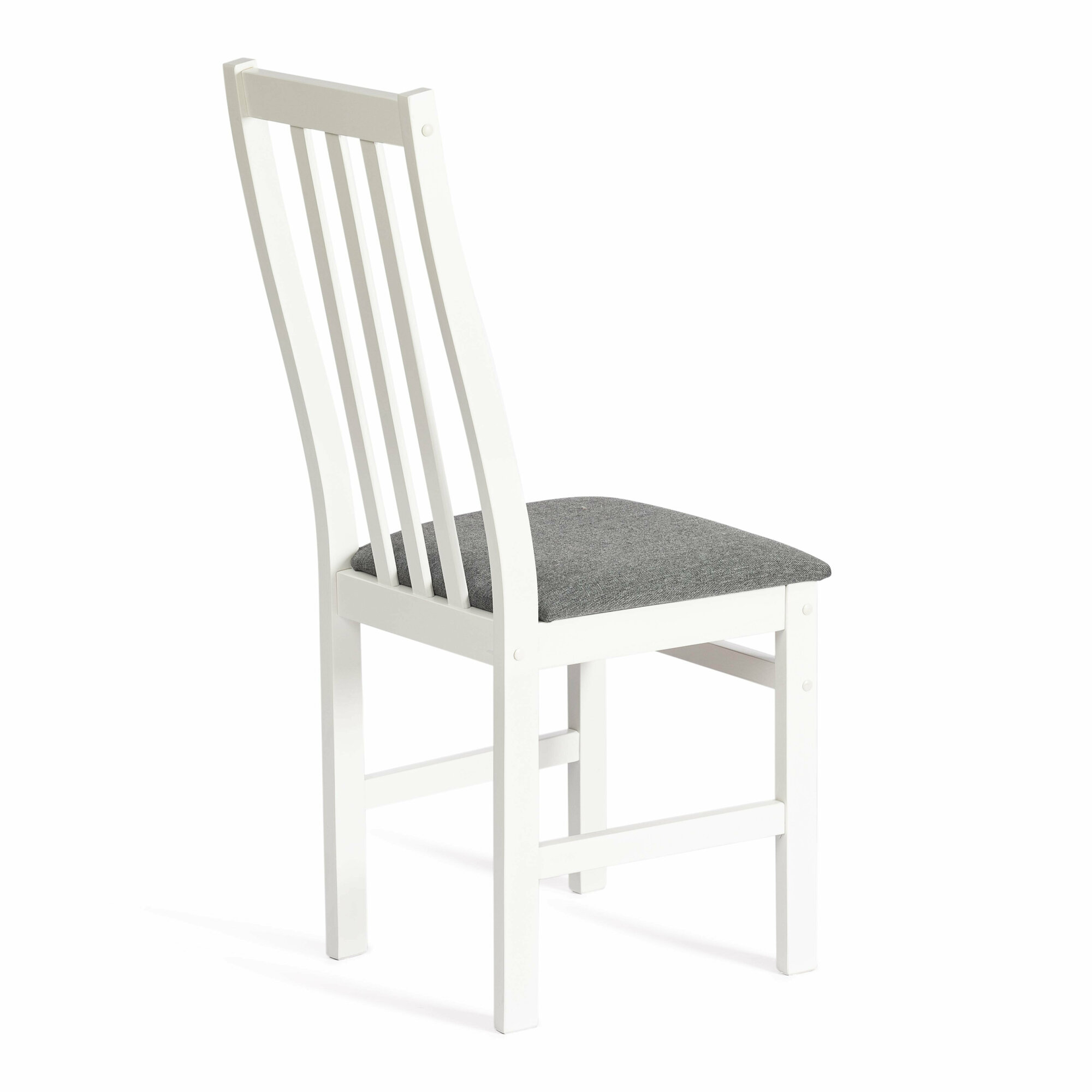 Стул Tetchair SWEDEN / 1 шт. в упаковке, Многослойная фанера, 41*40*99 см, white, ткань тёмно-серая (150) разобранный