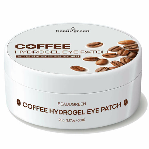 фото Тонизирующие гидрогелевые патчи с кофеином [beauugreen] coffee hydrogel eye patch