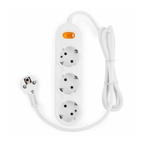 Сетевой удлинитель Power cube PC-1-3М, 3 розетки, 3 м, белый