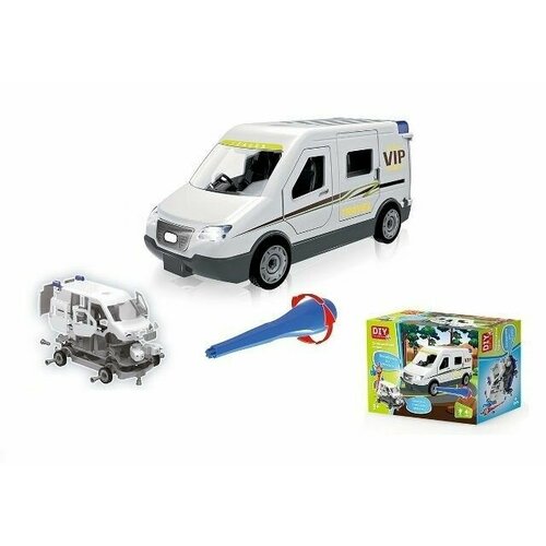 конструктор машина vip travel свет звук diy toy 1368 Конструктор Машина VIP TRAVEL со световыми и звуковыми эффектами , 1368