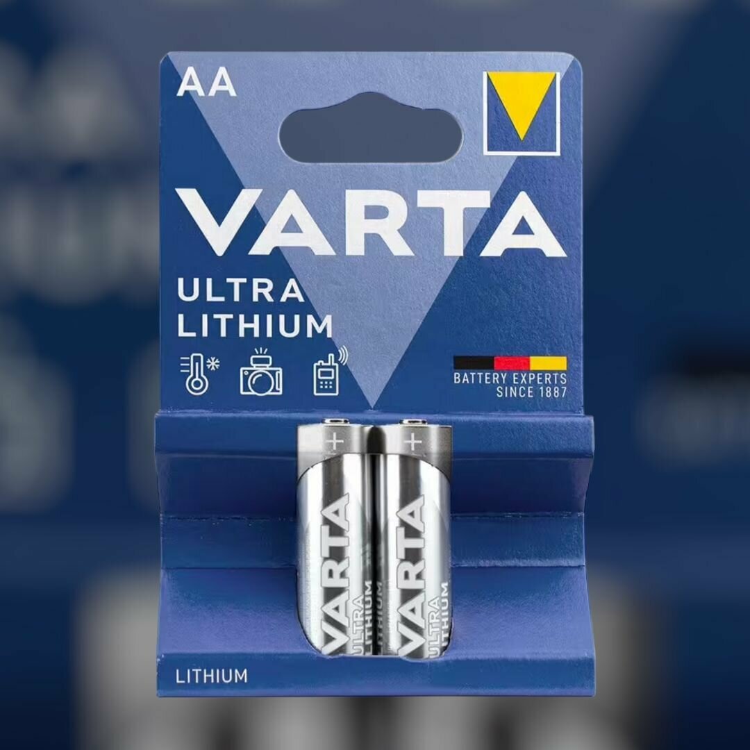 Батарейка Varta ULTRA AA BL2 Lithium 1.5V 2 штуки