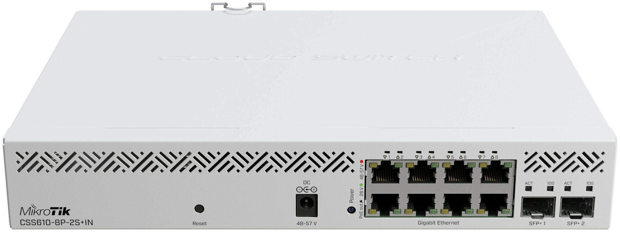 Коммутатор Mikrotik 8х1G RJ45, 2хSFP+, раздача PoE 140 Вт, SwitchOS Lite - фото №8