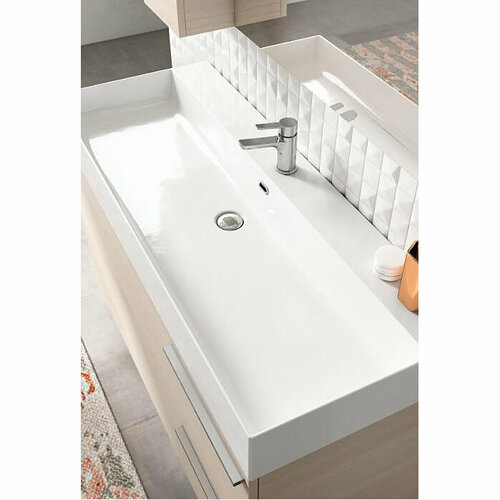 Раковина BMT Mercury 834 741 MBE 010 100х46 белый глянцевый