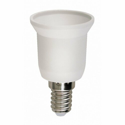 Volsten V03-PA-E14E27 Переходник с цоколя Е14 на Е27 пластиковый 220V4A цена за 1 шт 500₽