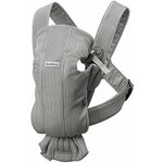 Рюкзак-Кенгуру для новорожденных BabyBjorn Mini Cotton серый 0210.18 - изображение