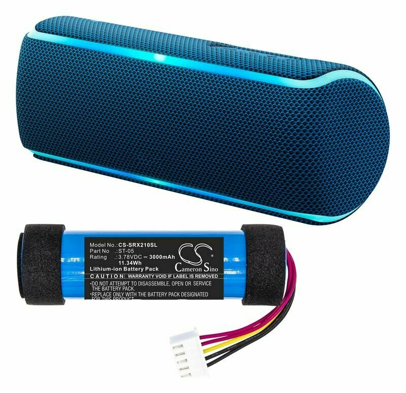 Аккумулятор Cameron Sino для портативной акустики Sony SRS-XB21, p/n: ST-05, 3000мАч — фото 4