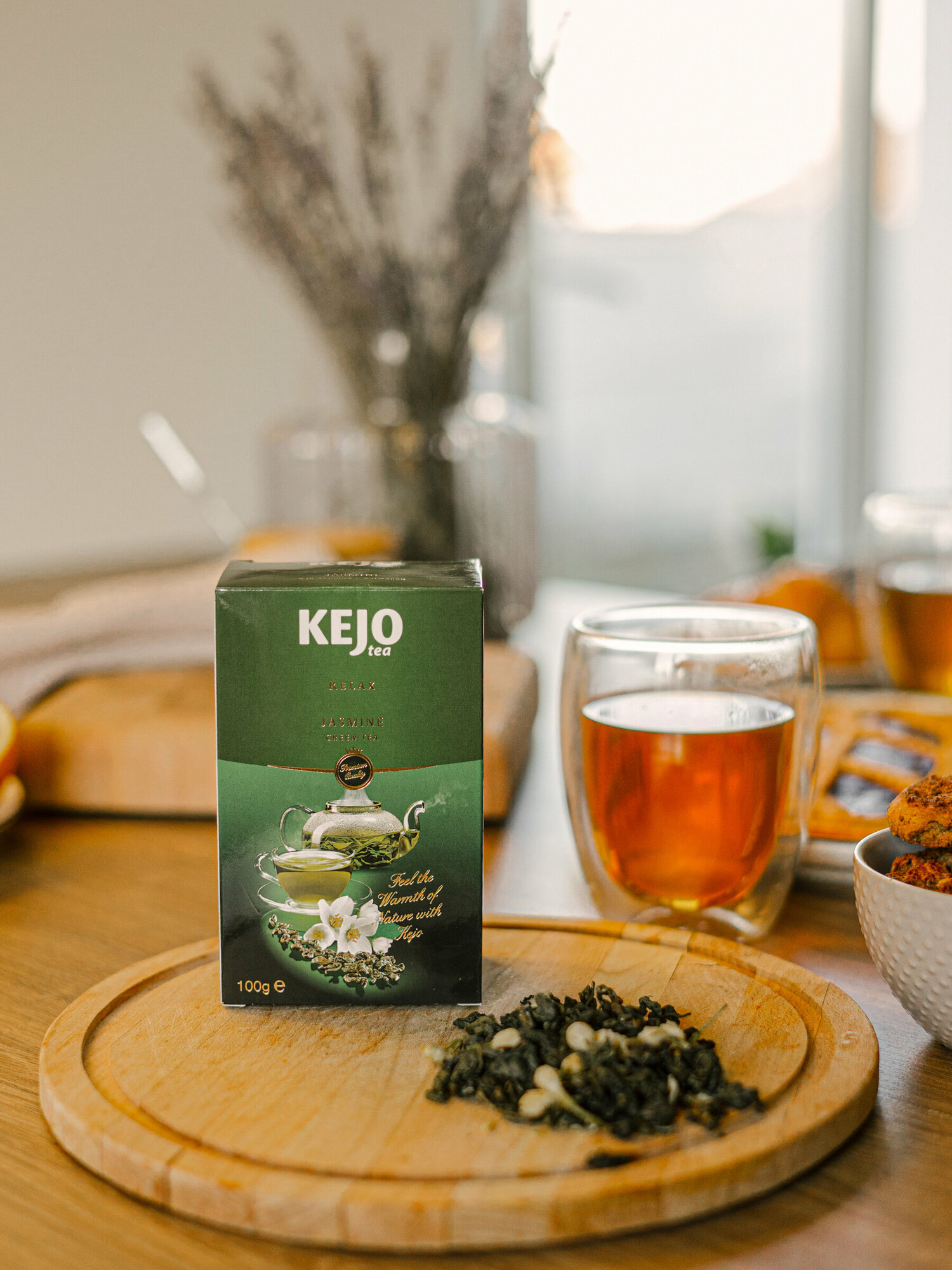 Чай зеленый RELAX JASMINE с жасмином, 100гр Kejo Tea - фото №6