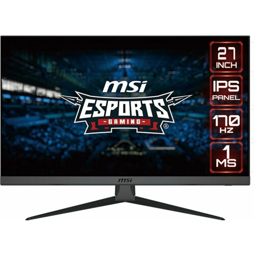 Монитор MSI 27 G2722 черный IPS LED 1ms 169 HDMI полуматовая 250cd 178гр178гр 1920x1080 170Hz FreeSync Premium DP FHD 414кг 2319300₽