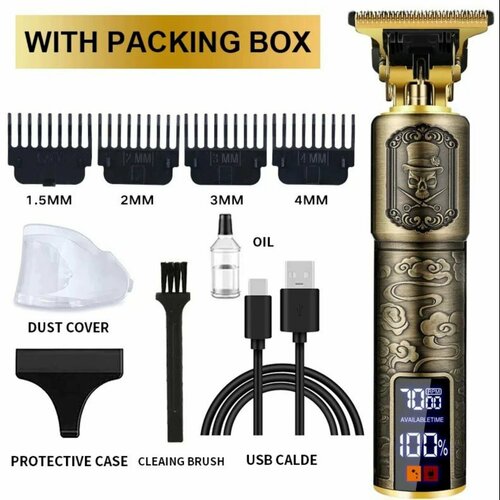 Триммер для бороды и усов Череп Машинка для стрижки волос корректировки бровей 115000₽