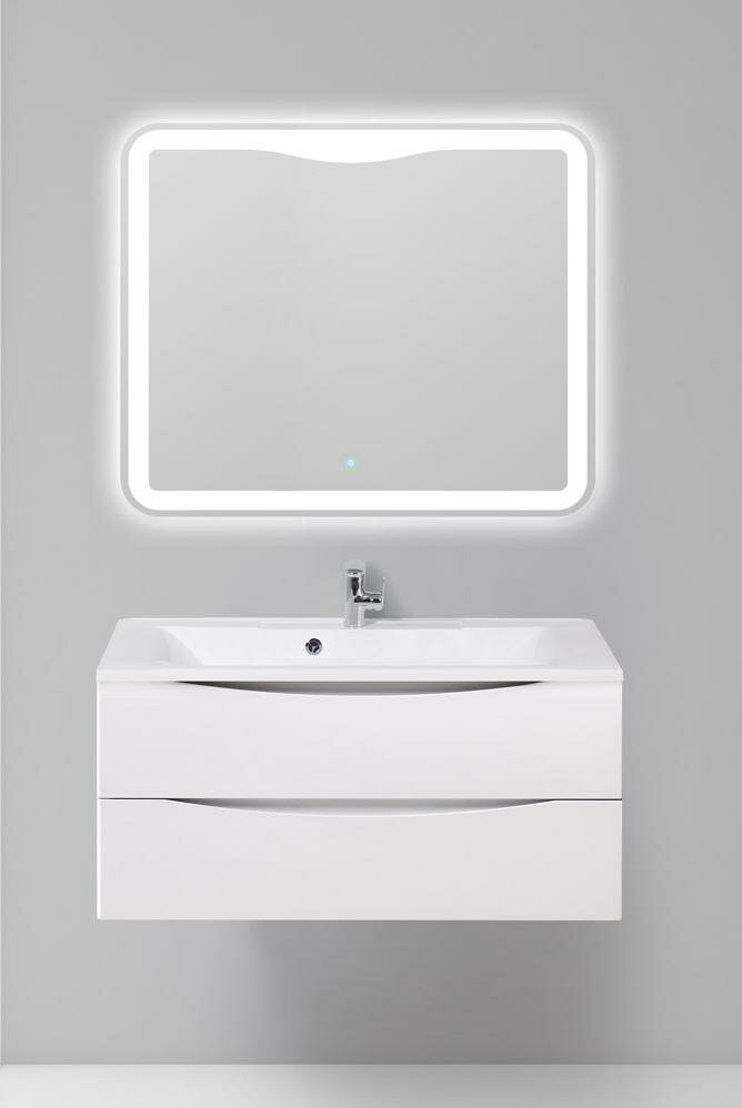 Тумба под раковину подвесная с ящиками 1100x450x500 BelBagno Bianco Lucido MARINO-1100-2C-SO-BL-P