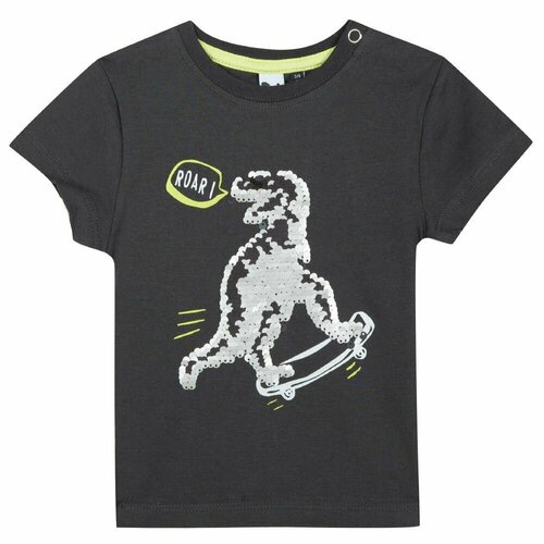 фото Футболка 3pommes, размер 12/18 мес. (80-86 см), серый