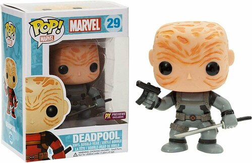 Фигурка Funko POP! Deadpool: Deadpool Maskless Gray Suit (Дэдпул, 29)