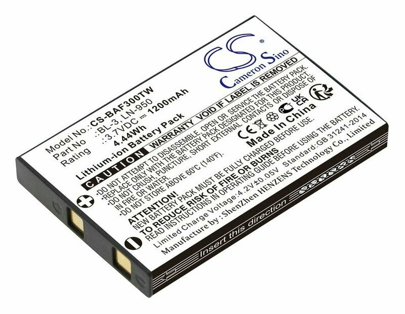 Аккумулятор Cameron Sino для раций Baofeng UV-3R, Baofeng BF-T6, Yaesu VX3, Intek KT-950EE, Weierwei UV-3R, p/n: BL-3, LN-950, 1200мАч