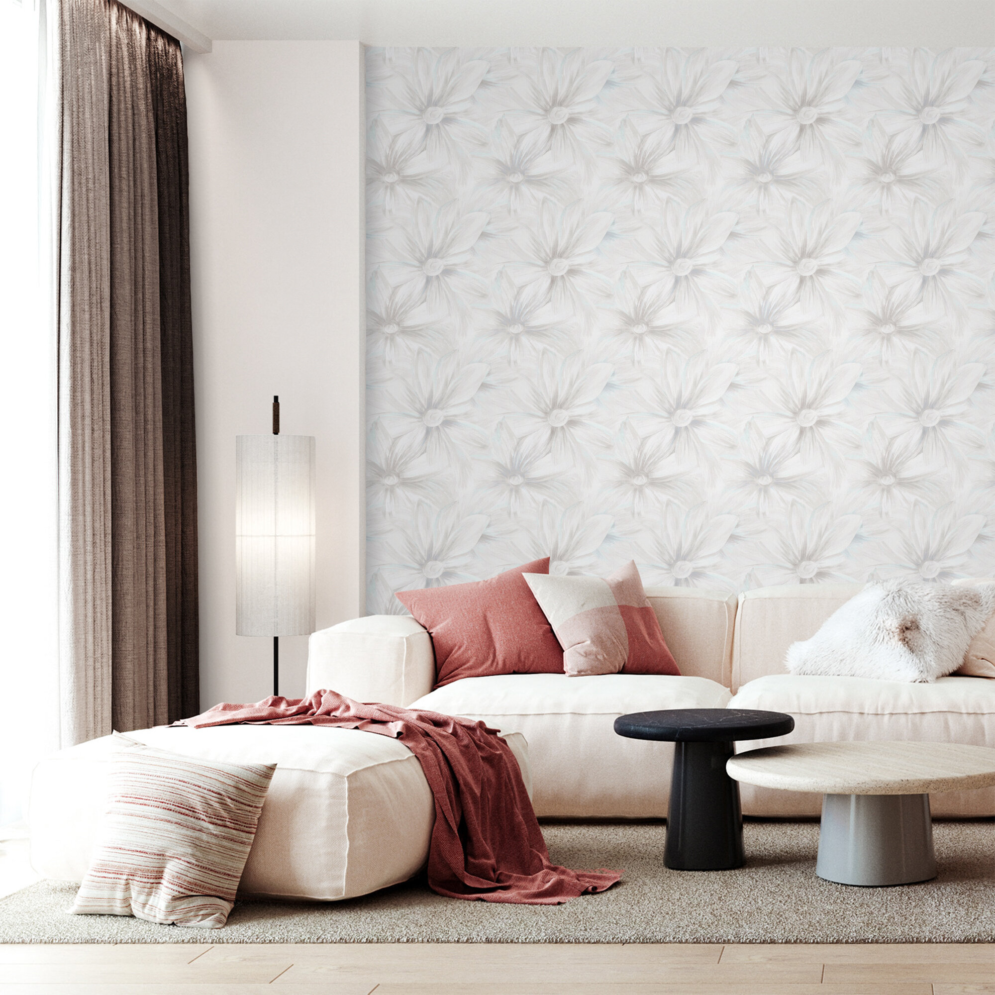 фото Виниловые обои ERISMANN 10,05Х1,06м BASIC Бежевый 60586-03