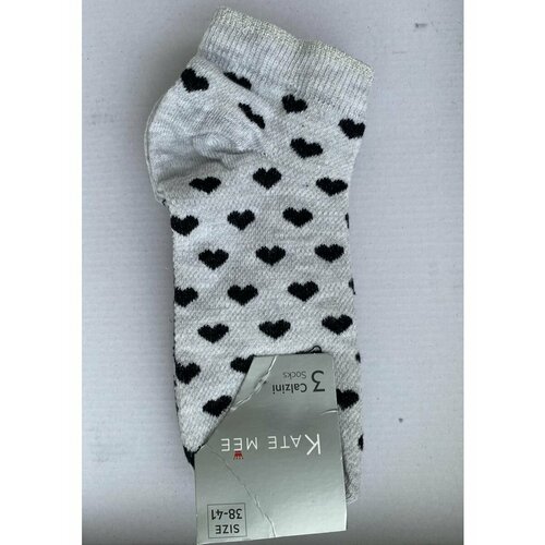 фото Носки , 3 пары, размер 38/41, серый kate mee