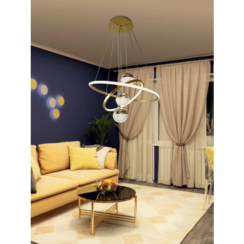 Подвесная люстра светодиодная для гостиной VertexHome VER-1033 для спальни, детской, гостиной, прихожей и кухни