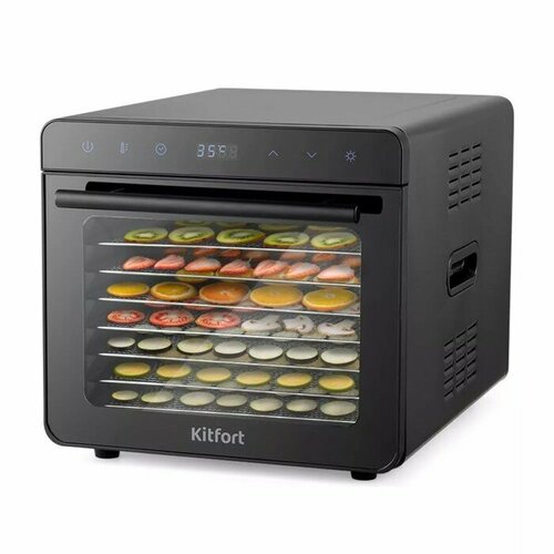 Kitfort Сушилка для овощей и фруктов Kitfort КТ-1949 700 Вт 8 ярусов чёрная 1828000₽