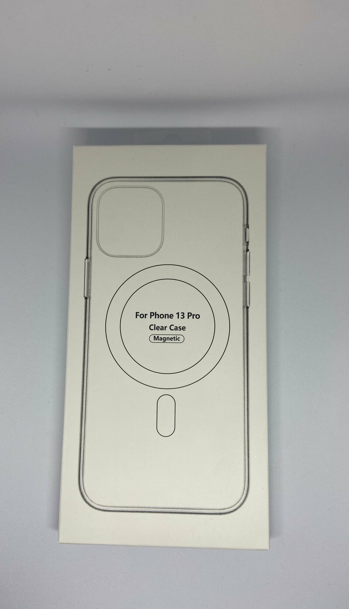 Чехол для Apple iPhone 13 Pro MagSafe с защитой камеры прозрачный силиконовый