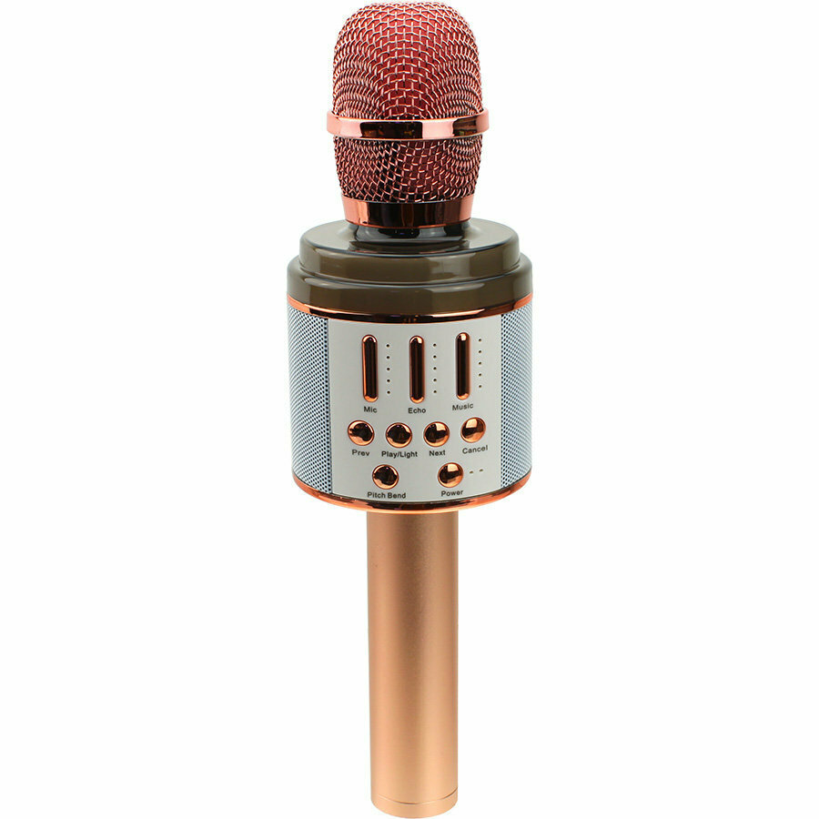 Микрофон караоке K068 Magic Karaoke c Bluetooth, rose gold