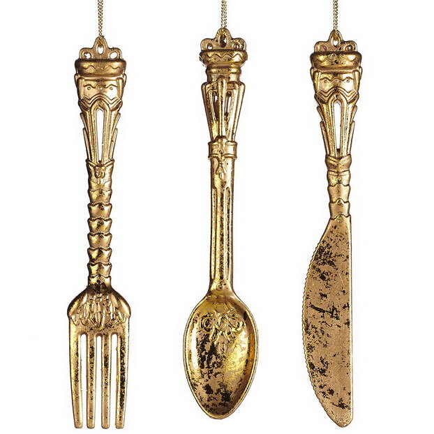 фото Goodwill Набор елочных игрушек Royal Reception - Dinner Party 15 см, 3 шт, подвеска *