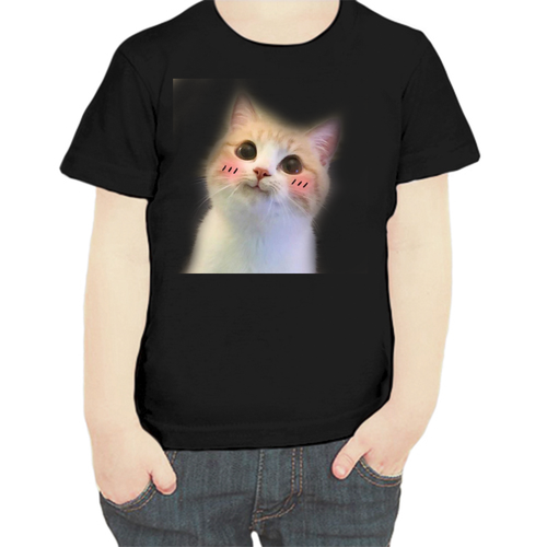 фото Футболка , размер 104, черный нет бренда