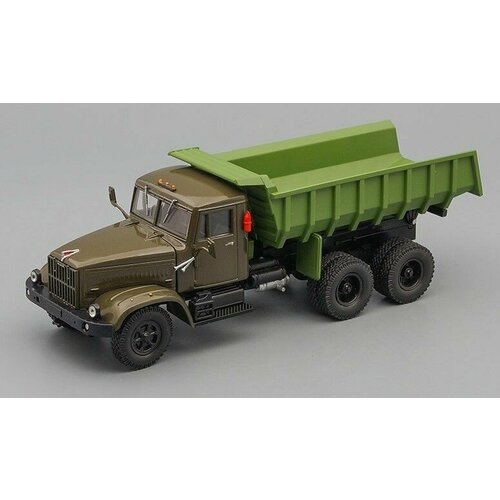 Масштабная модель грузовика коллекционная краз 256Б1 самосвал, хаки / зеленый игрушка краз 258б 77г зеленый