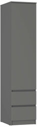 Пенал BTS ПН-17 Симпл графит 40.2x51.4x190 см