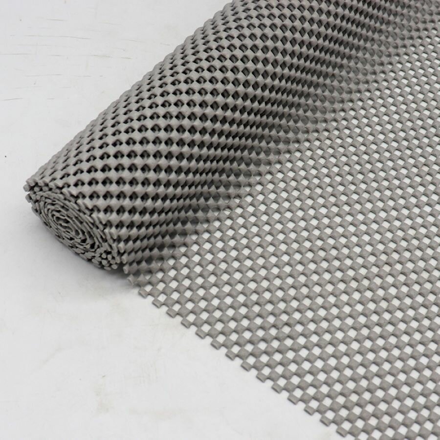 Противоскользящий коврик для шкафа и холодильника 45*150 см серый